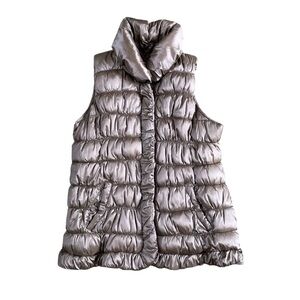 Coldwater Creek Taupe Women's Puffer Vest